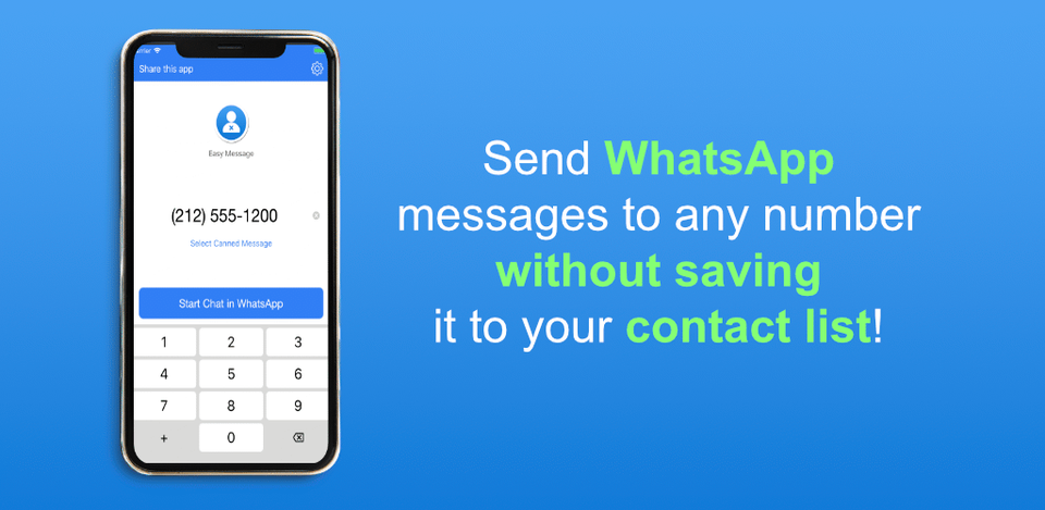 ارسال پیام در واتس اپ بدون ذخیره شماره مخاطب